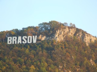 Brasov's giant hollywood sign